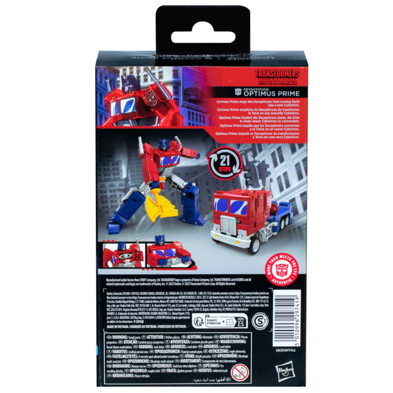 Transformers Studio Series Deluxe Class Devastation Optimus Prime