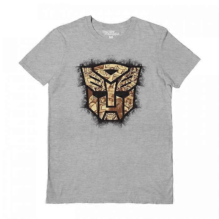 Transformers (Autobots Sepia Logo) Sports Grey T-Shirt