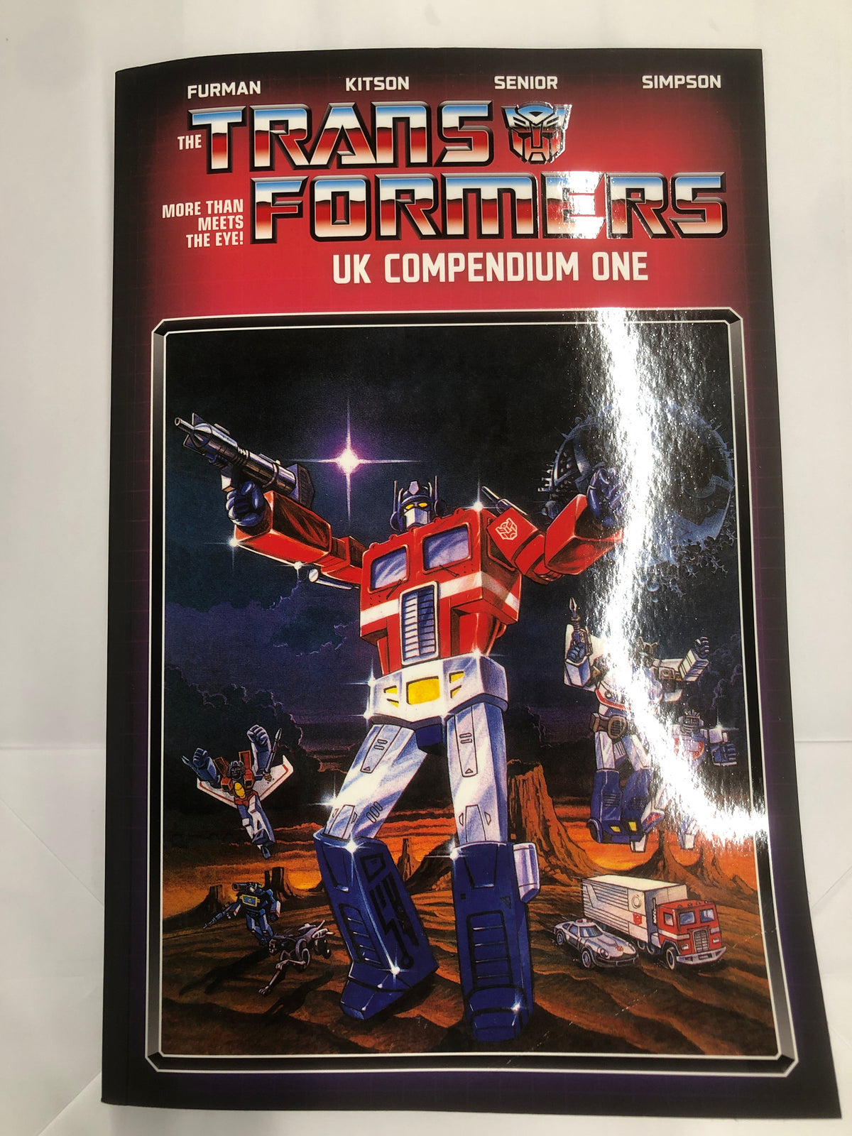TRANSFORMERS UK COMPENDIUM TP BOOK 01 DIRECT MARKET EXCLUSIVE GEOFF SENIOR CVR