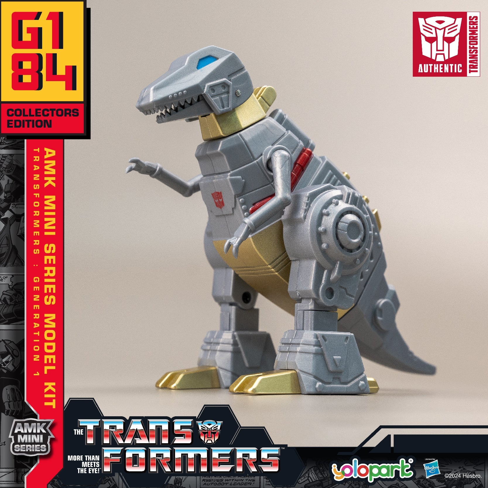 Yolopark AMK Mini G1 Grimlock - Signed by Gregg Berger