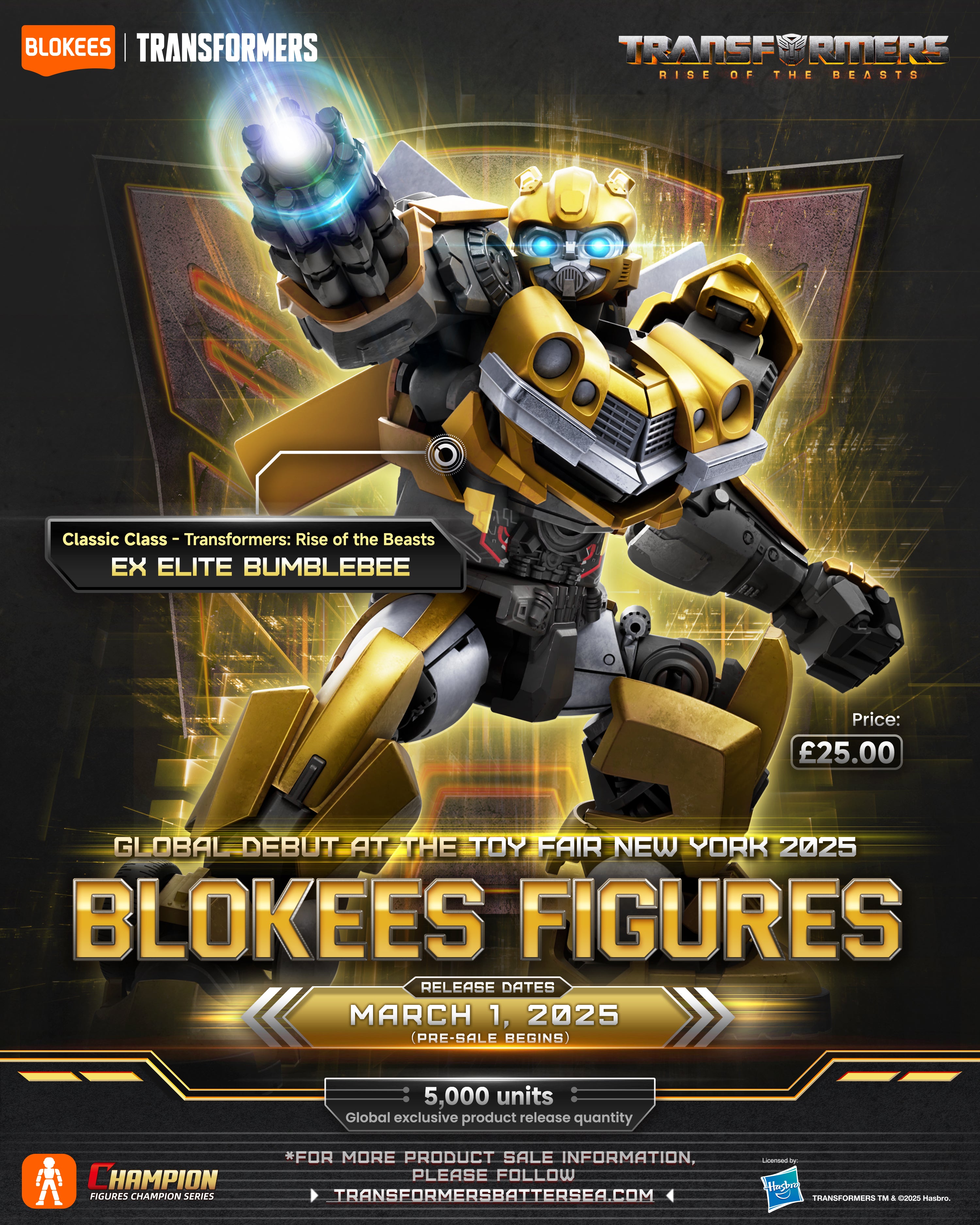 Transformers Classic Class Ex Elite Bumblebee 02 Rise of the Beasts (Pre-order)
