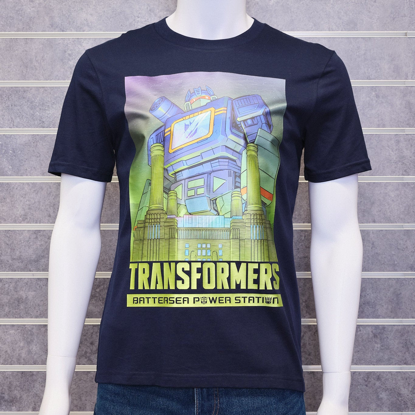 Metallic Soundwave Navy Short Sleeve T-Shirt Issue #2
