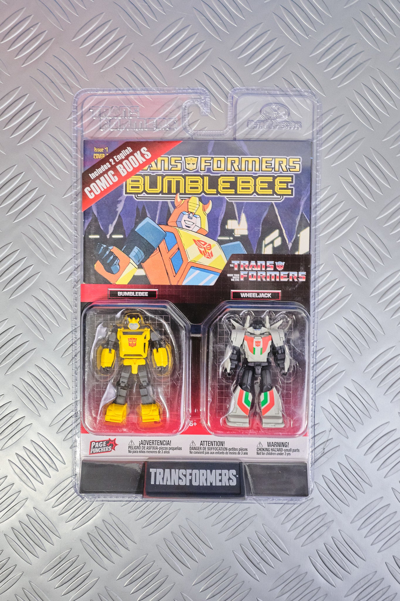 Bumblebee And Wheeljack Figures And Comic
