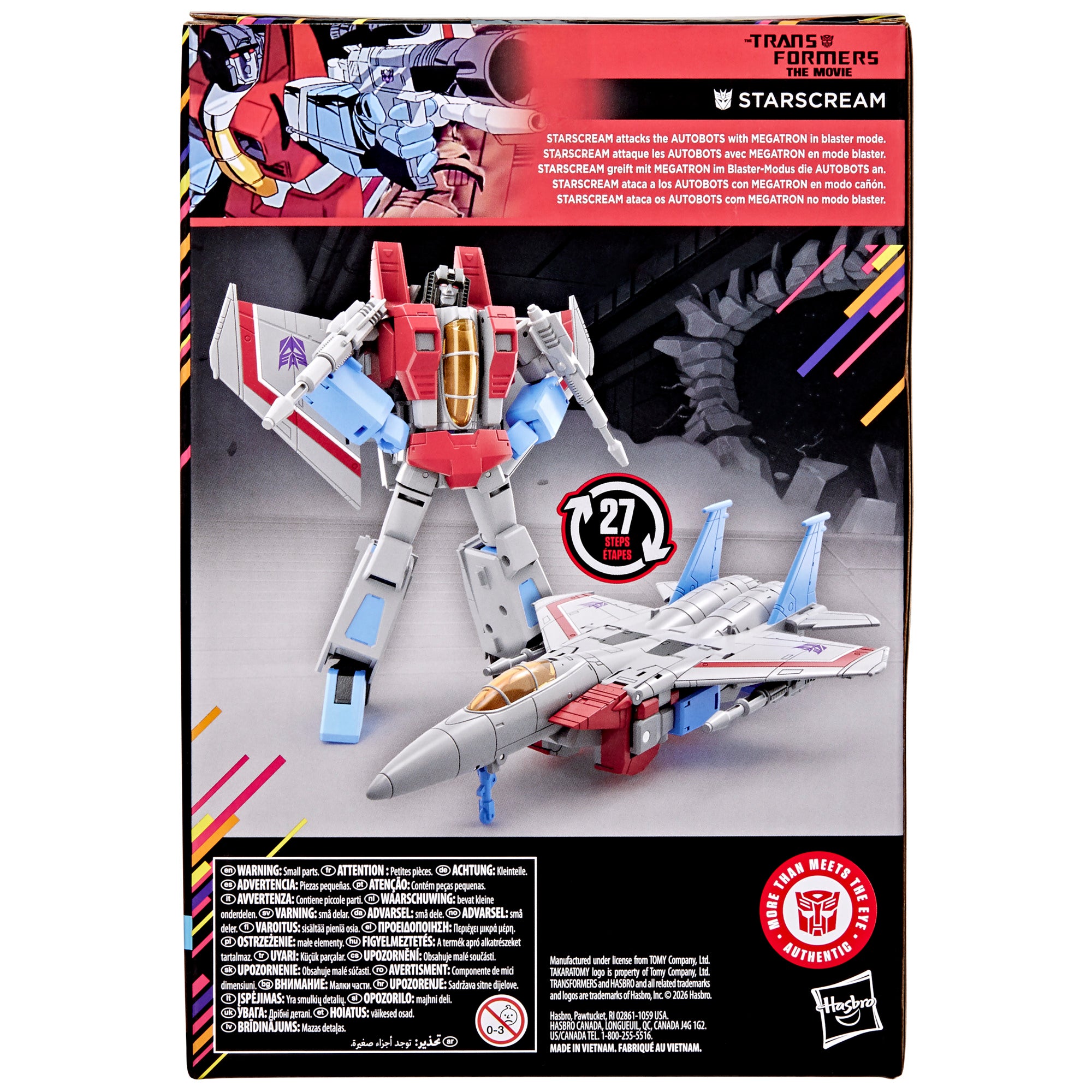 Transformers Studio Series MTMTE Collection The Transformers: The Movie Voyager Class Starscream