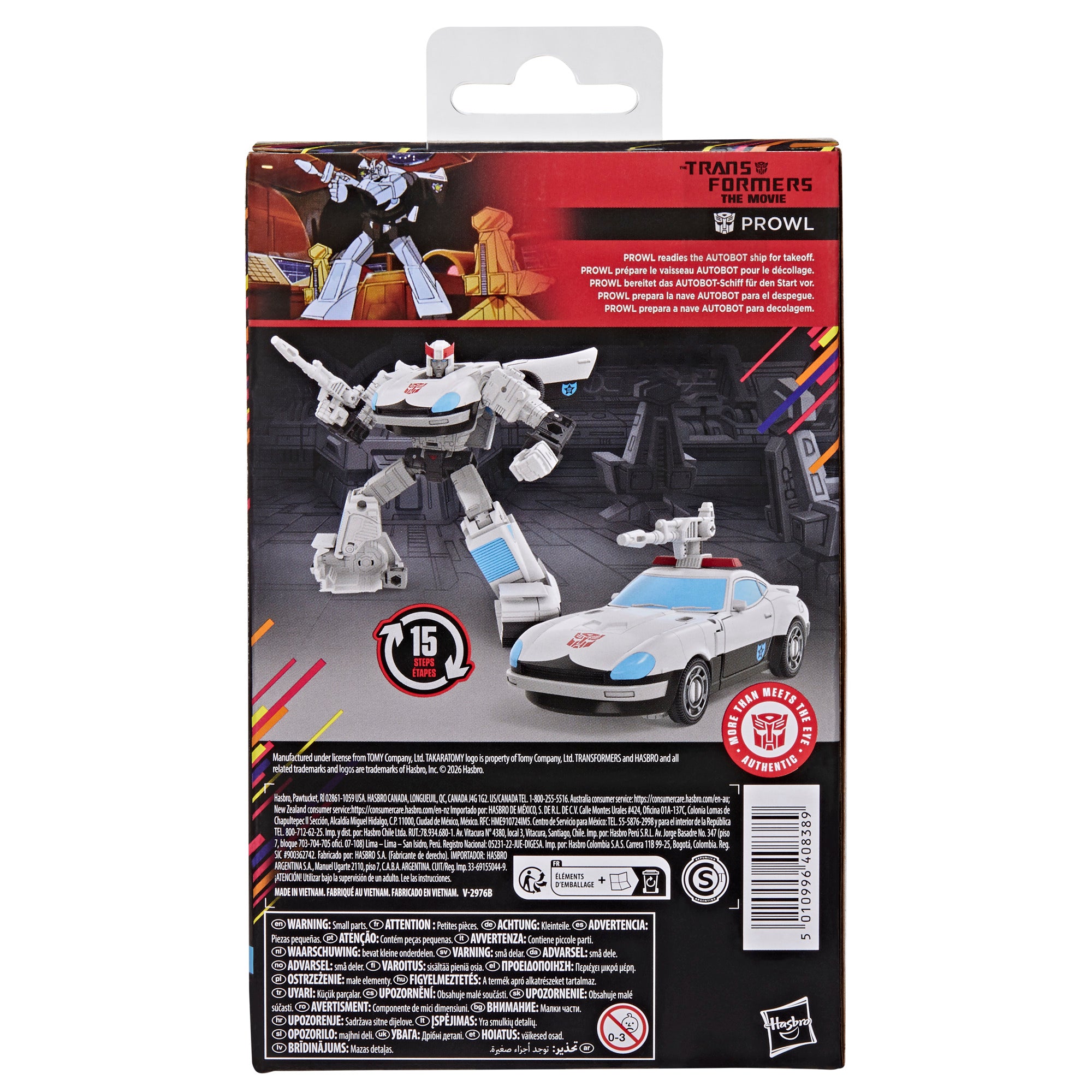 Transformers Studio Series MTMTE Collection The Transformers: The Movie Deluxe Class Prowl