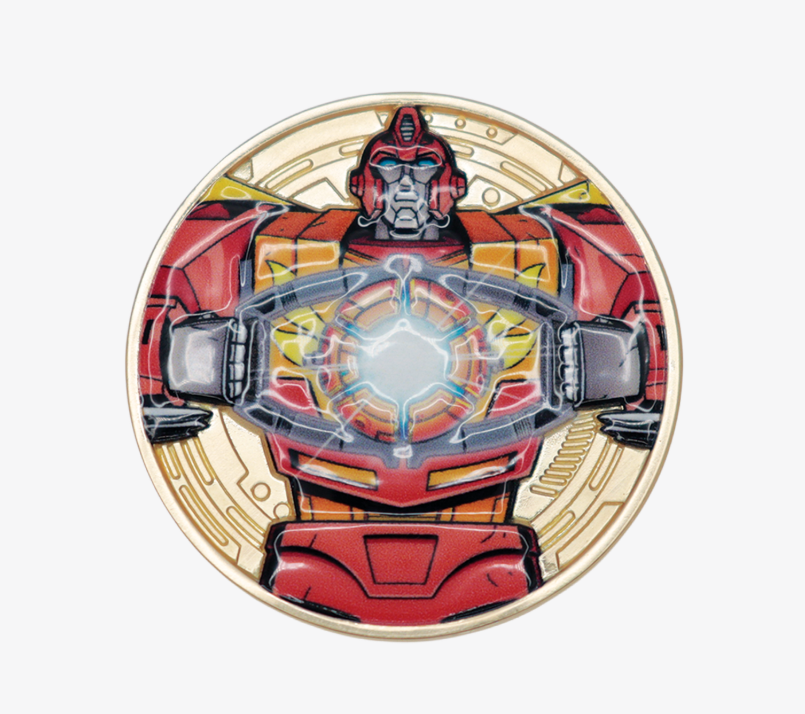 Transformers: The Movie – Limited Edition 40th Anniversary Misty Gold Plated Presentation Coin