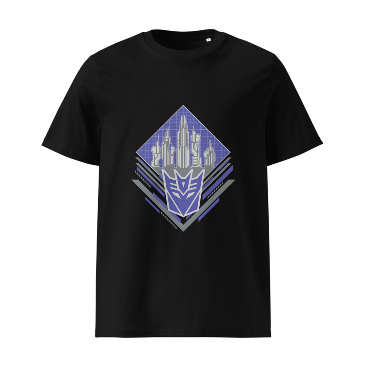 Transformers One Blue Icon Black Adult T-Shirt