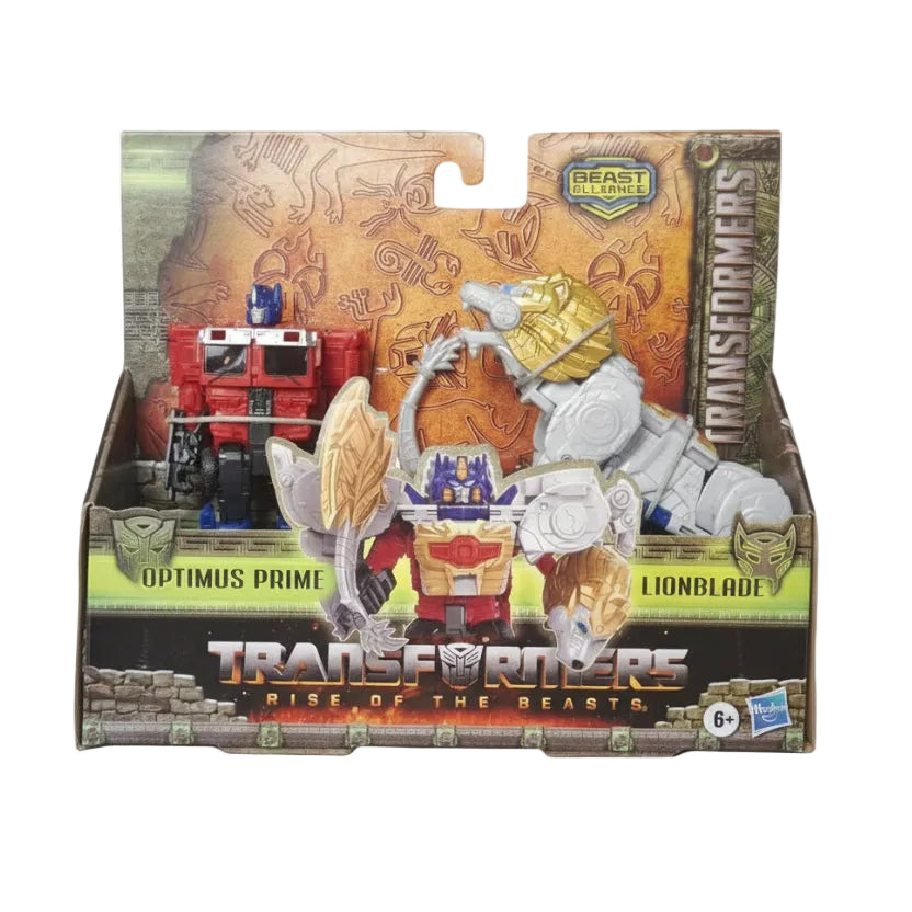 Transformers Rise Of The Beasts - Beast Alliance Combiner Pack: Optimus Prime And Lionblade