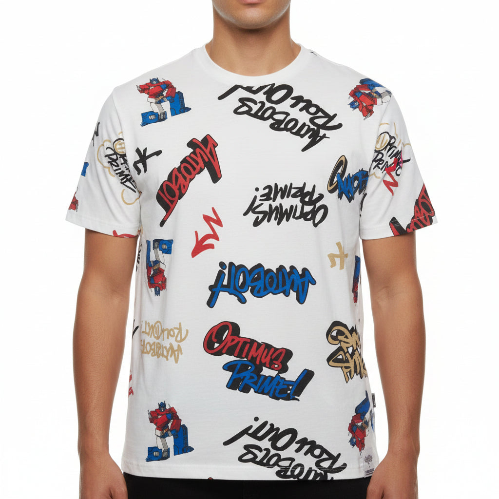 Murwalls Autobots Roll Out Oversized All Over Print T-Shirt