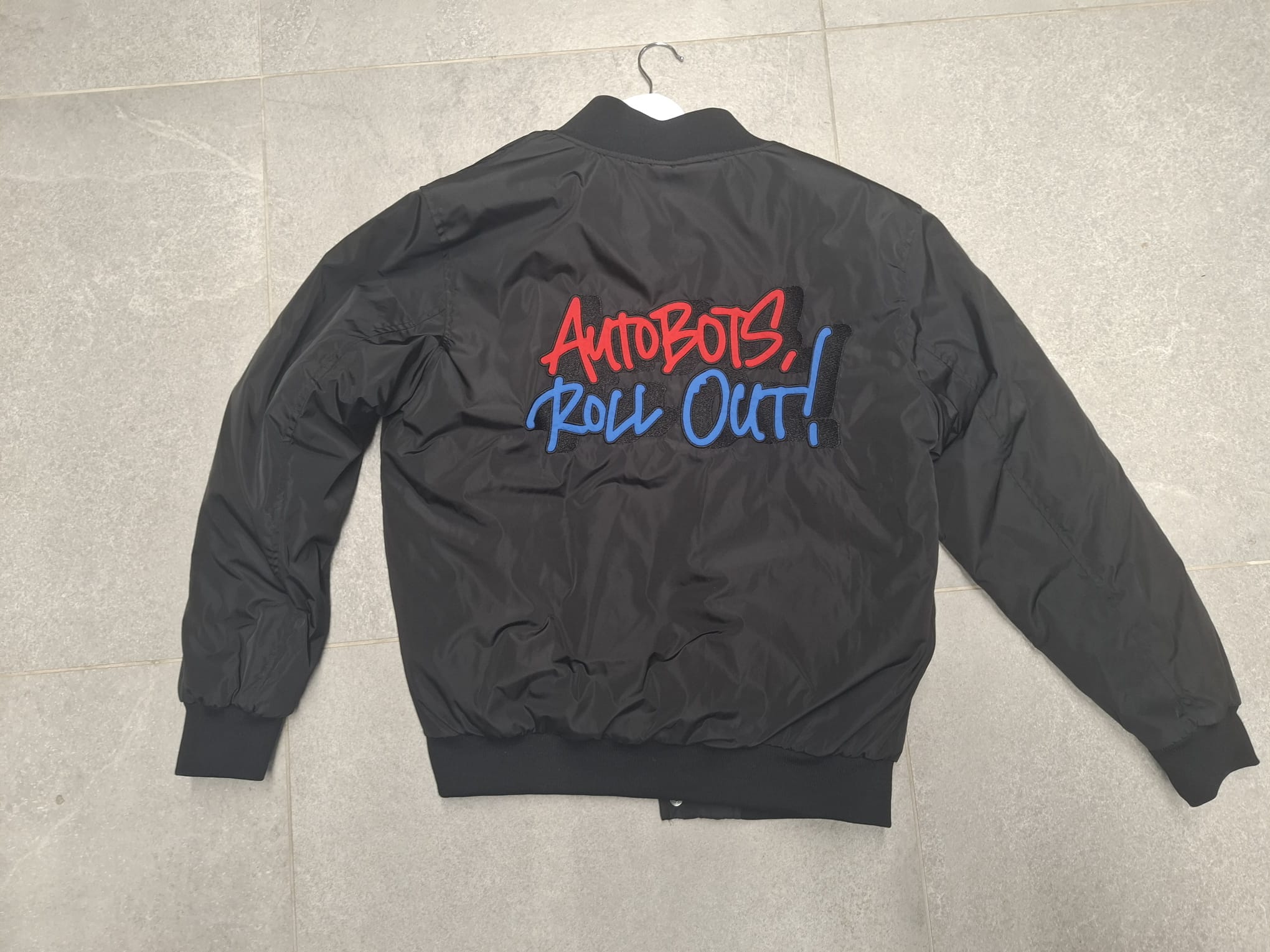 Murwalls Autobot Black/Red Bomber Jacket