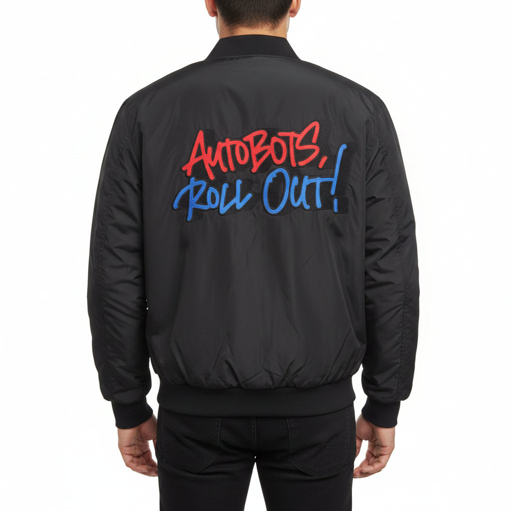 Murwalls Autobot Black/Red Bomber Jacket