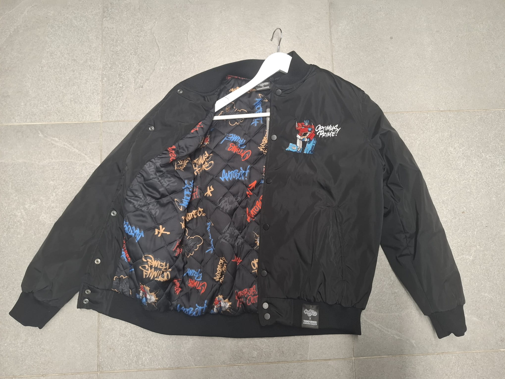 Murwalls Autobot Black/Red Bomber Jacket