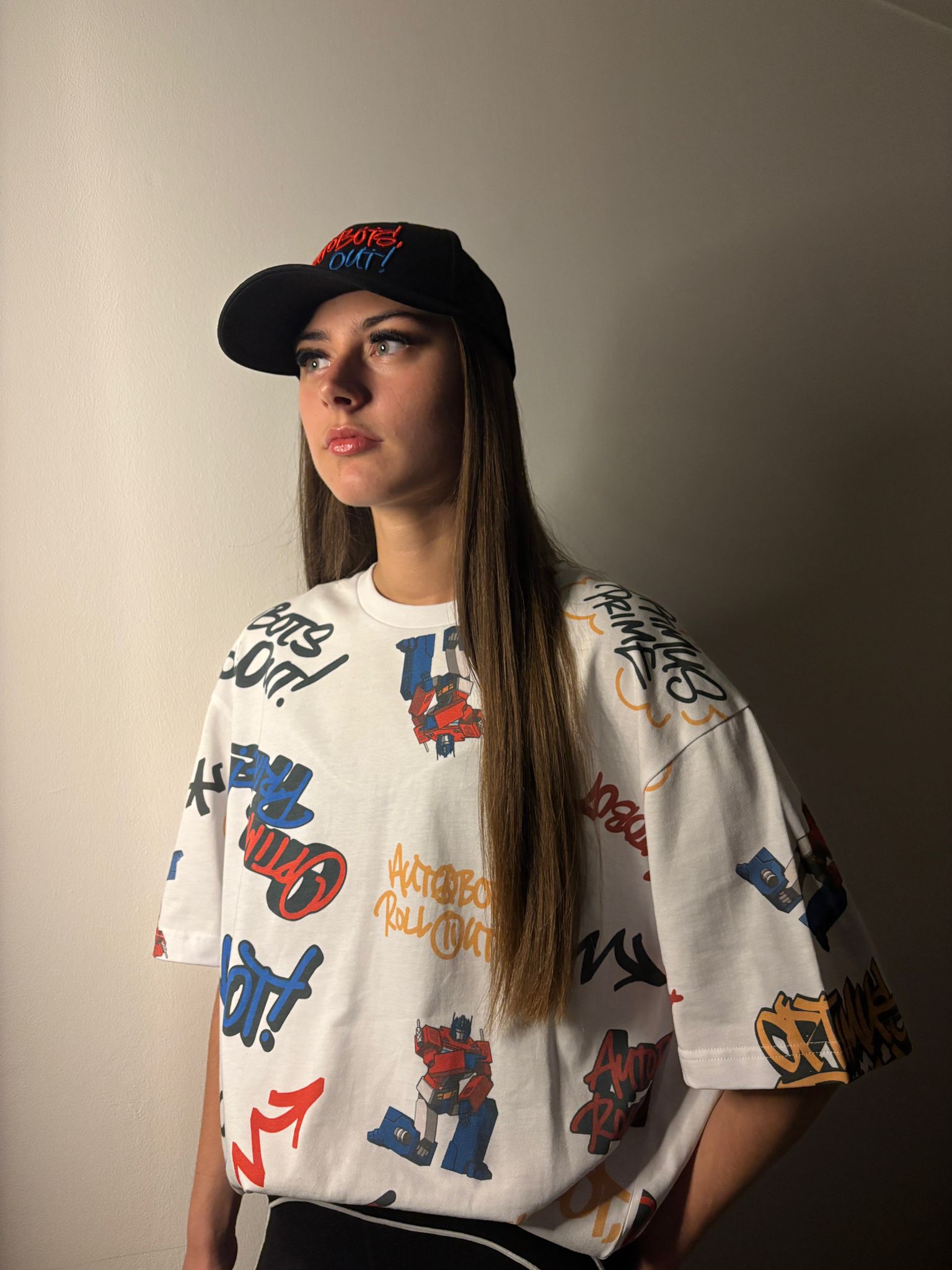 Murwalls Autobots Roll Out Oversized All Over Print T-Shirt