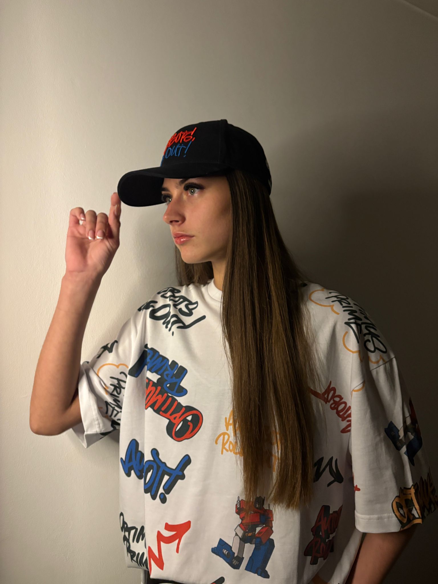 Murwalls Autobots Roll Out Oversized All Over Print T-Shirt