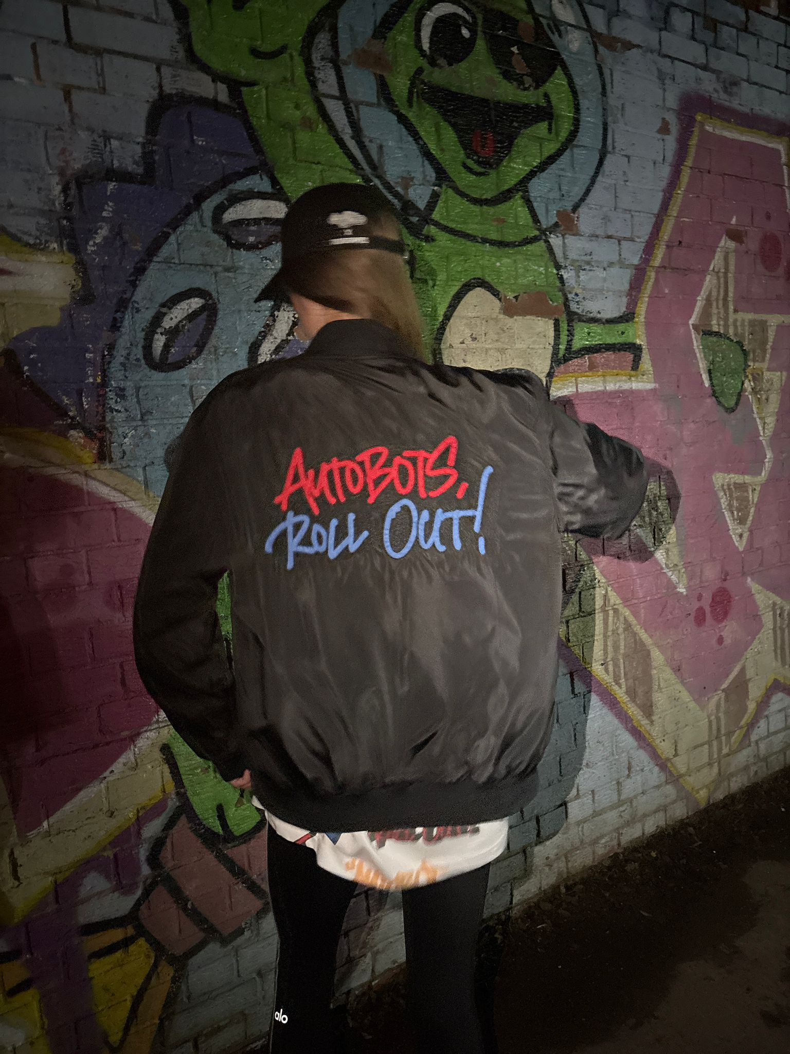 Murwalls Autobot Black/Red Bomber Jacket
