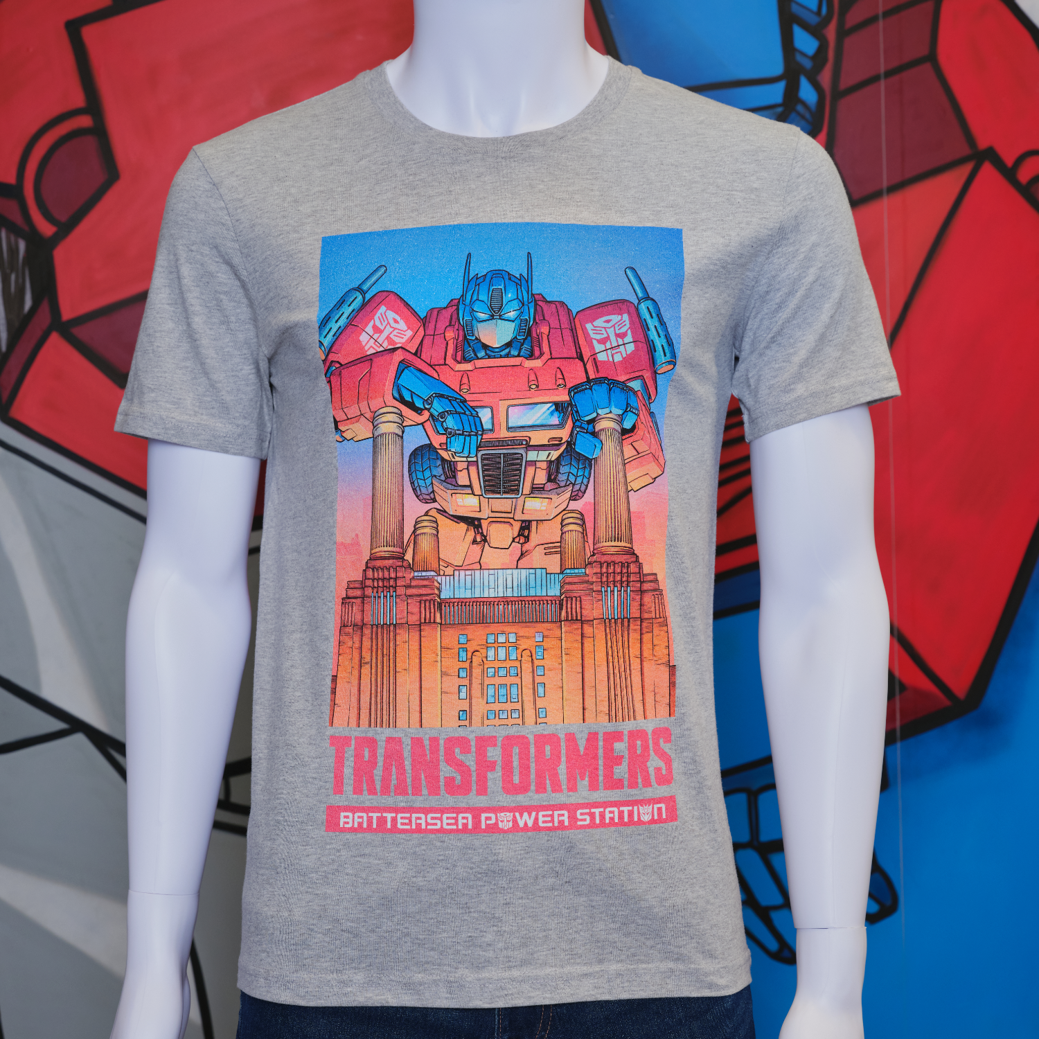 Transformers at Battersea Power Station Light Grey T-Shirt Issue #1