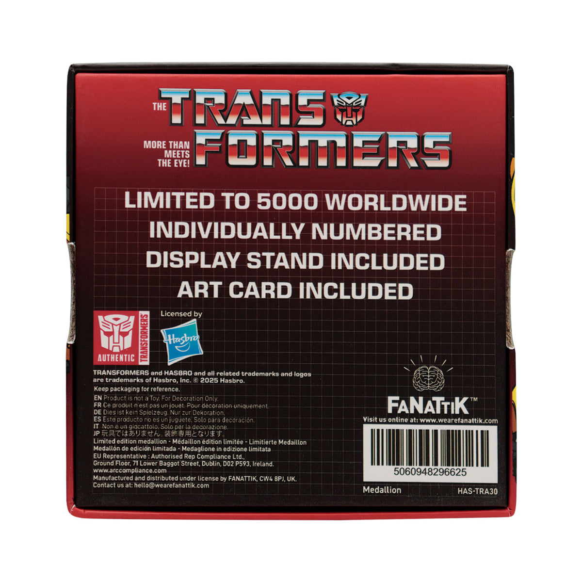 Transformers Limited Edition Bumblebee Medallion