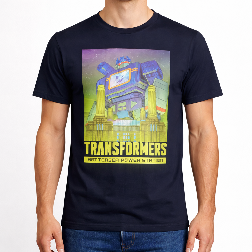 Metallic Soundwave Navy Short Sleeve T-Shirt Issue #2