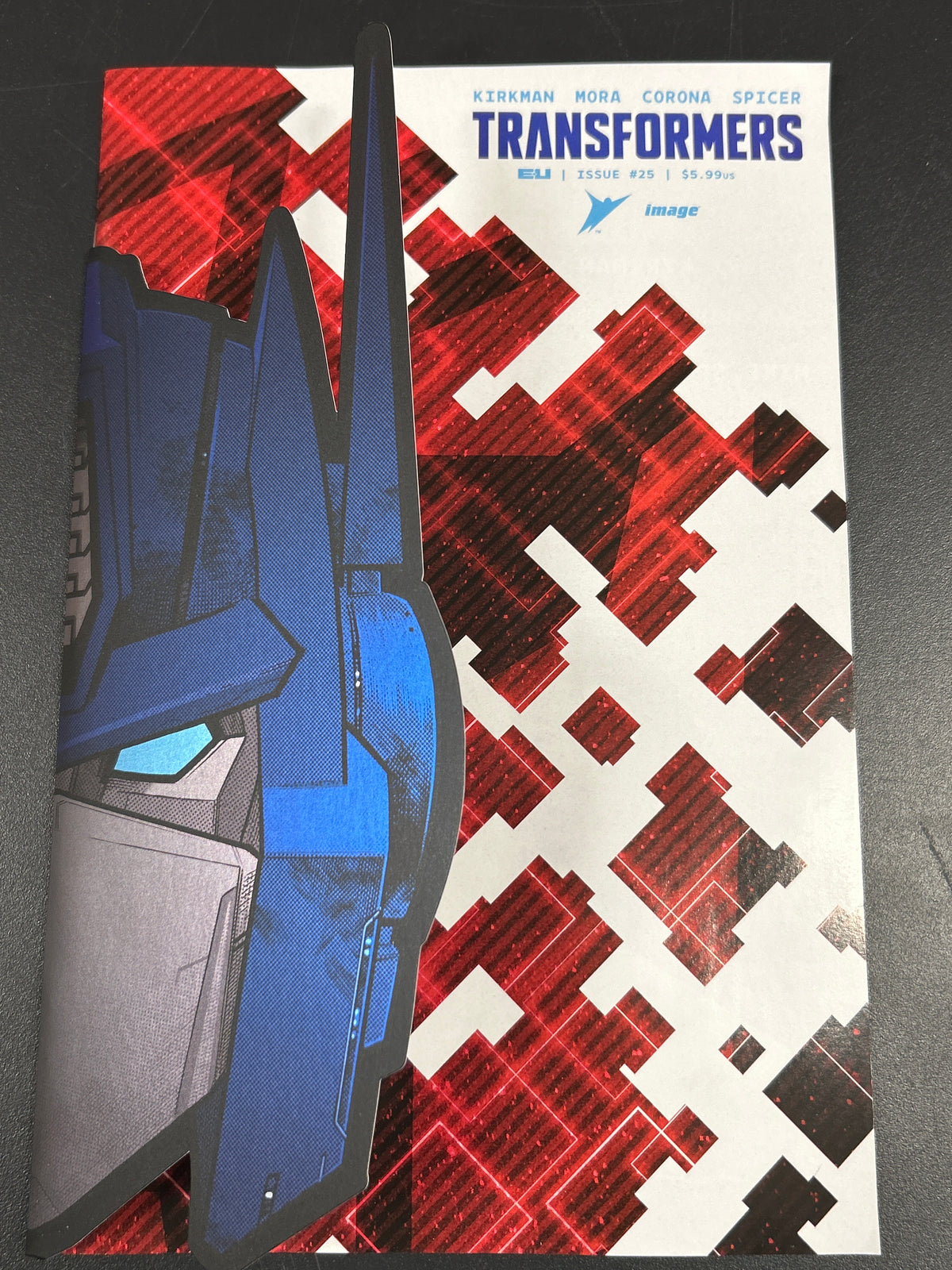 Transformers #25 Cvr J John Amor & Andres Juarez Foil Die Cut Mask Var