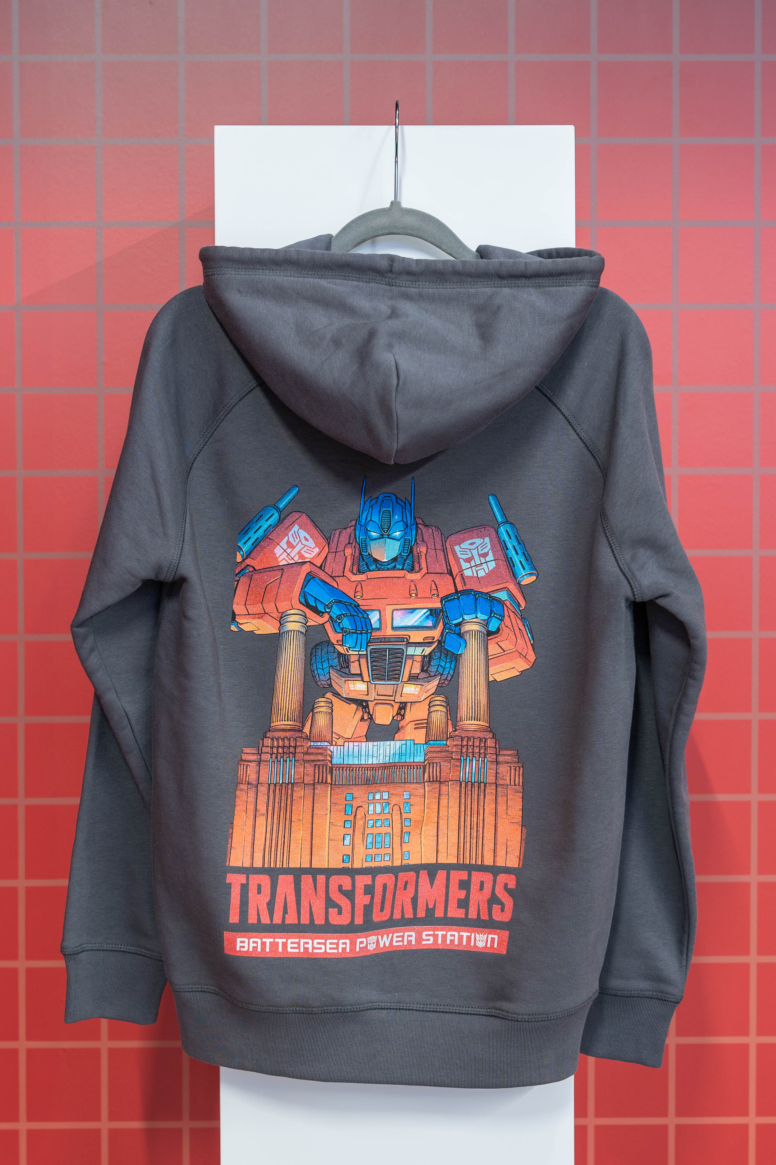 Transformers Comic Battersea Power Station Grey Hoodie