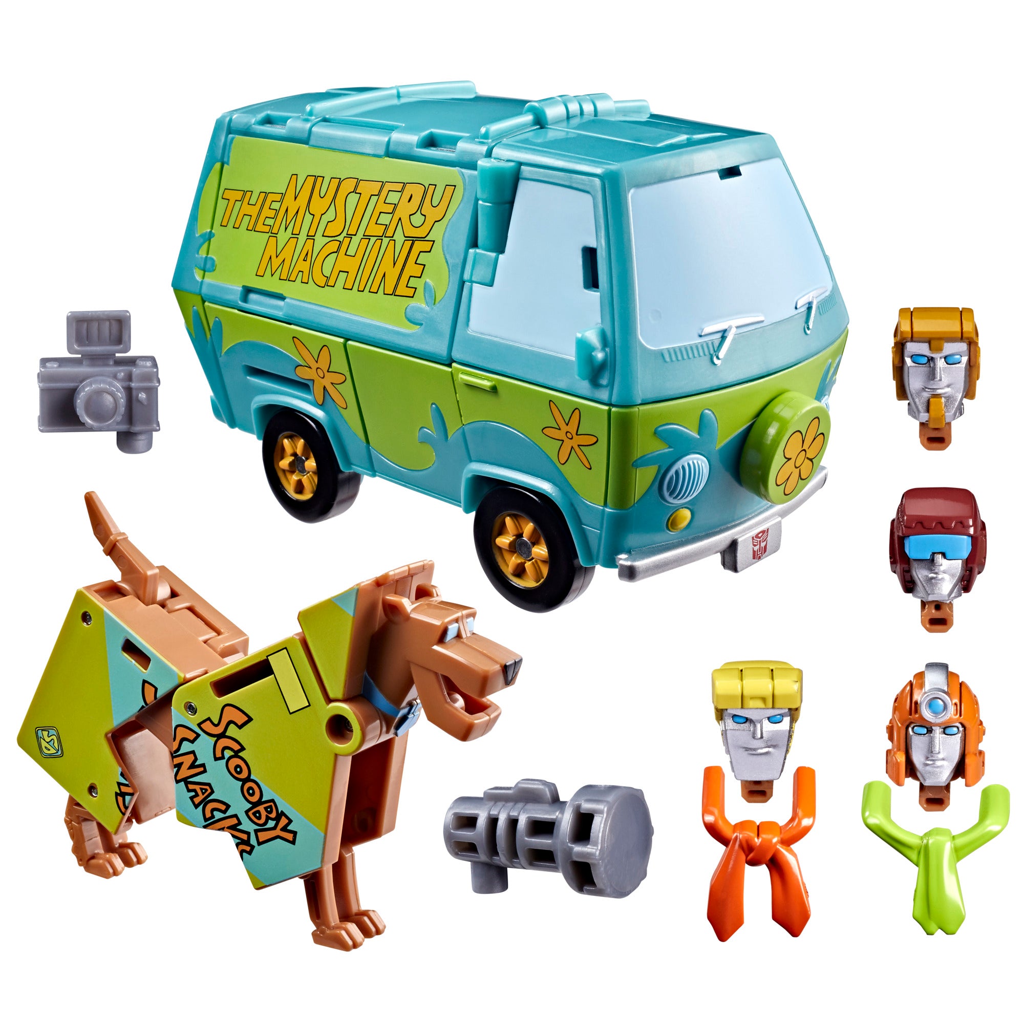 Transformers x Scooby-Doo Mysterious Prime & Automutt Action