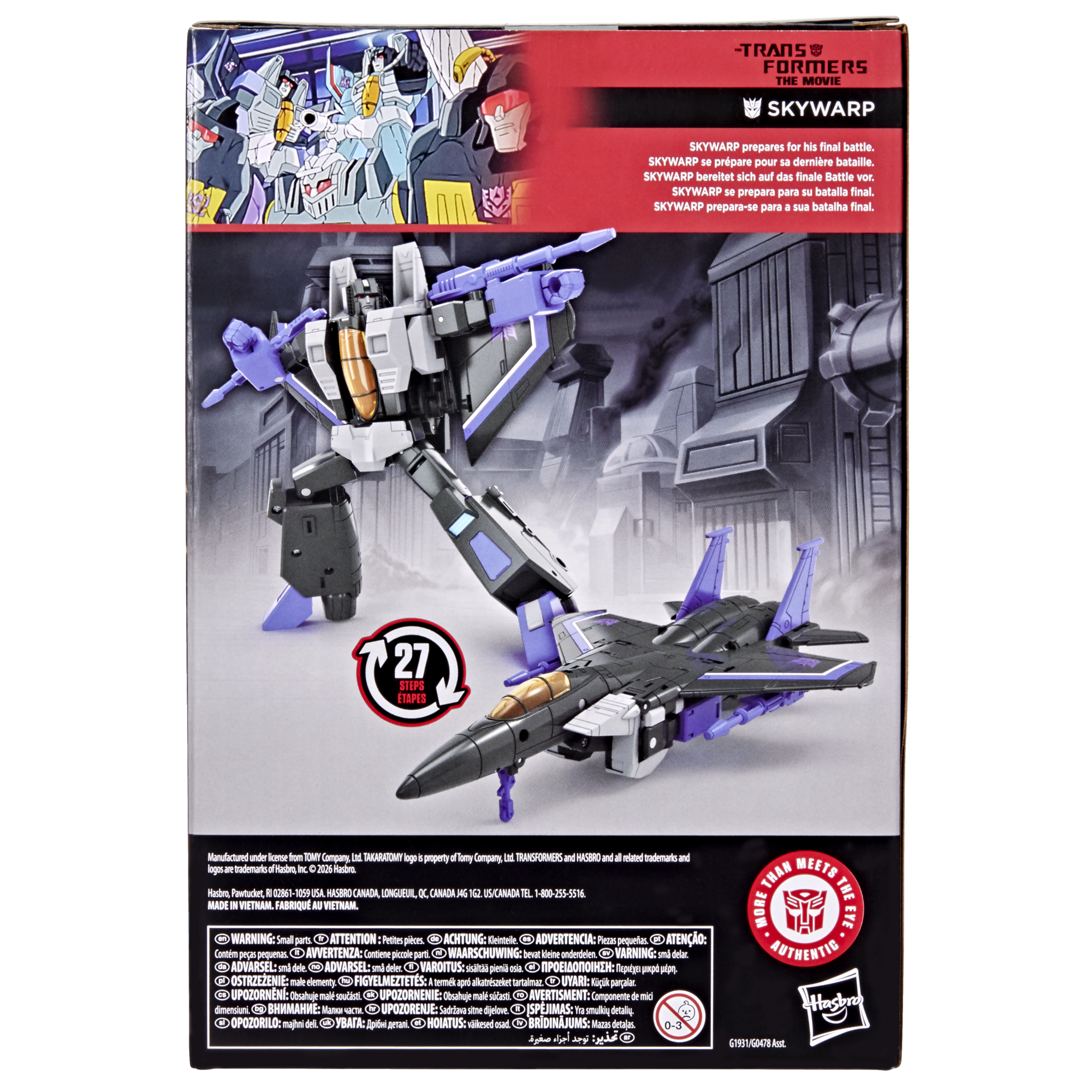 Transformers Studio Series The Transformers: The Movie Voyager Class Skywarp