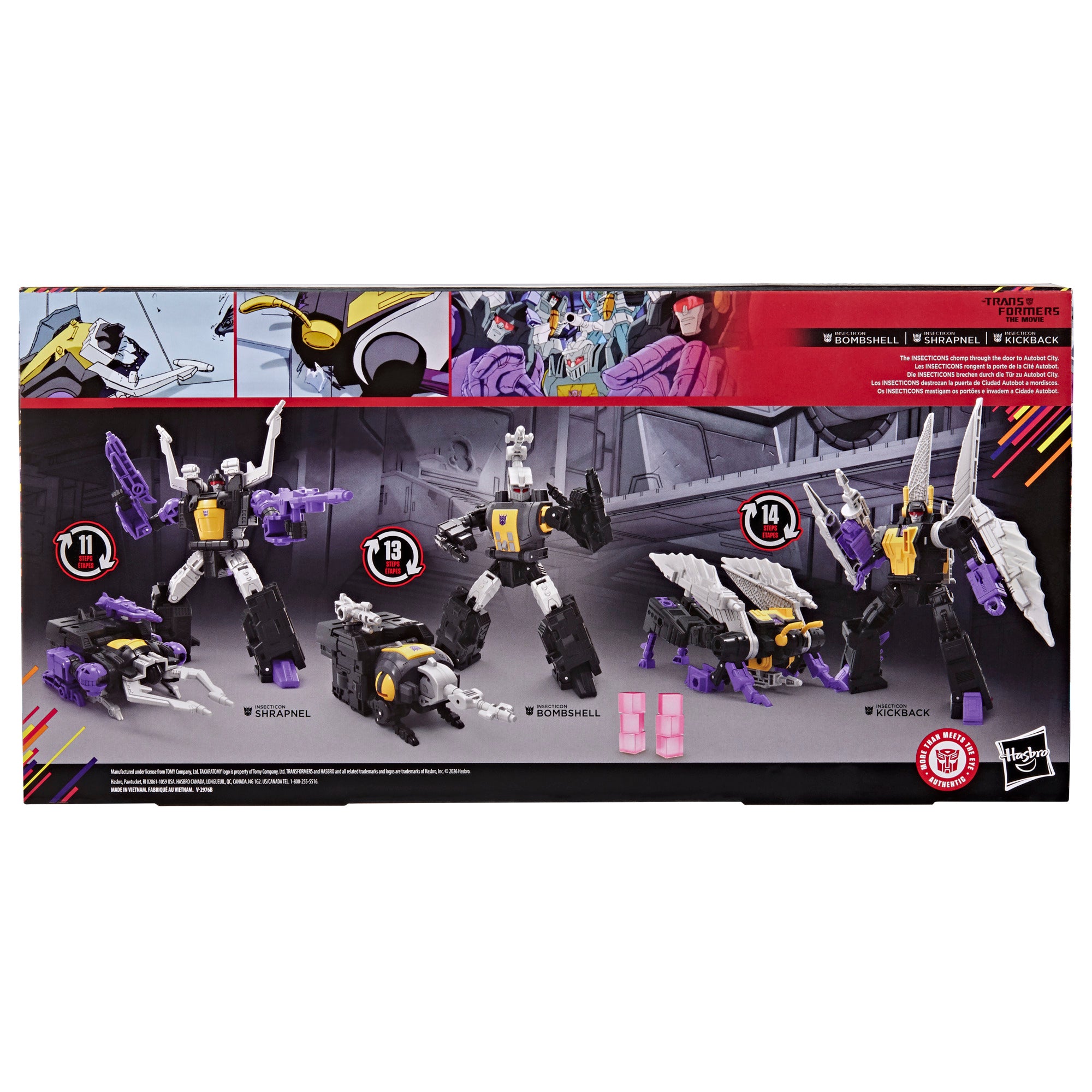 Insecticon Bombshell Shrapnel Kickback Studio Series MTMTE 3-Pack