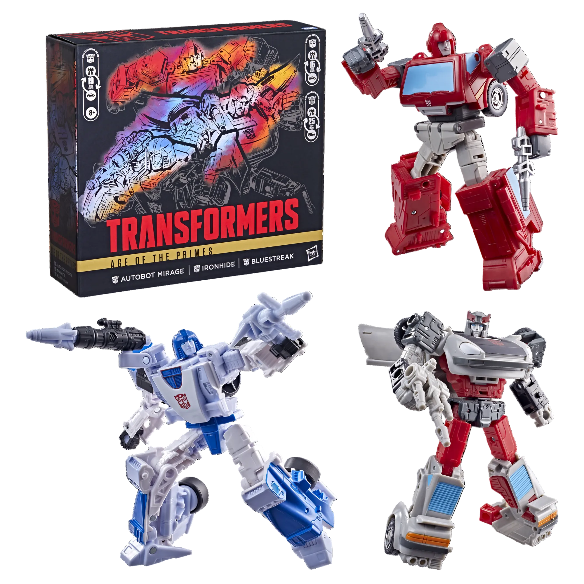 Transformers Age Of The Primes Autobot Mirage, Ironhide, And Bluestreak