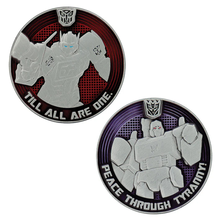 Transformers G1 Autobots Vs Decepticons Limited Edition Coin