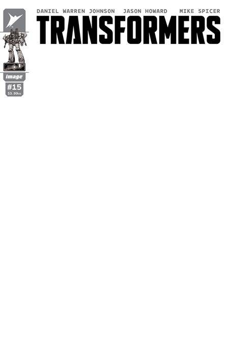 Transformers #15 Cover G Blank Sketch Cover