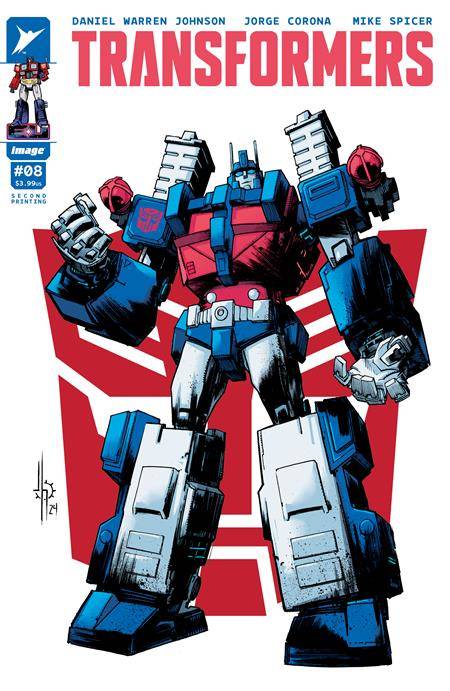 Transformers #8 2Nd Printing Cover B Autobot