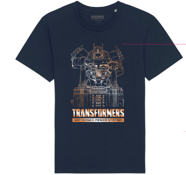 Optimus Prime Battersea Comic Issue #1 Metallic Gold T-Shirt (Navy)