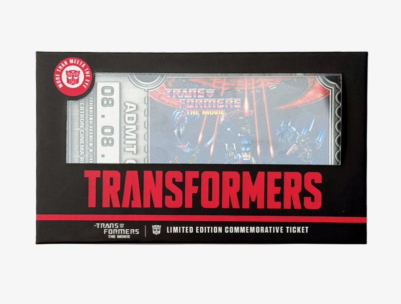 Transformers: The Movie – Limited Edition 40th Anniversary Metal Replica Movie Ticket