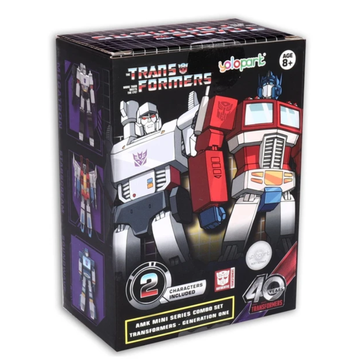 Transformers AMK MINI Series OPTIMUS PRIME vs MEGATRON 12cm Model Kit 2-Pack