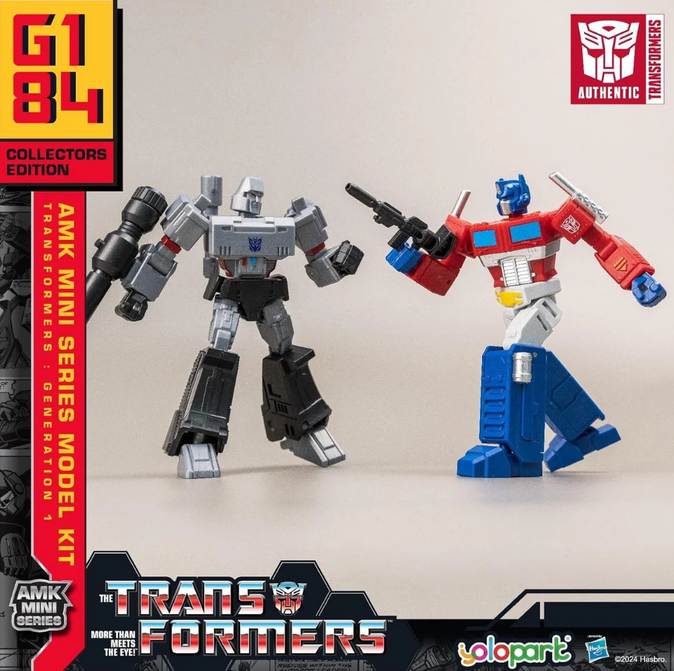 Transformers AMK MINI Series OPTIMUS PRIME vs MEGATRON 12cm Model Kit 2-Pack