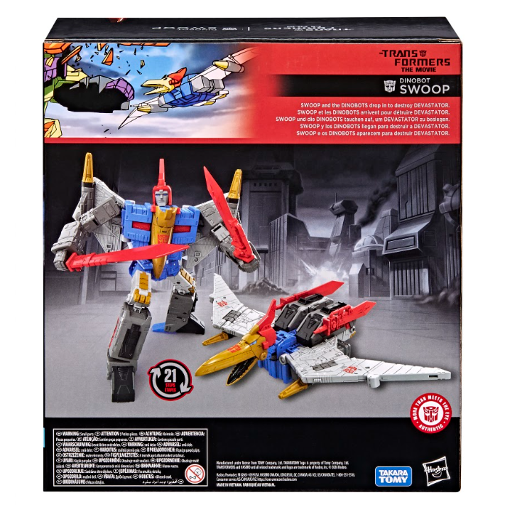 Transformers Studio Series 86 The Movie Leader Class Swoop