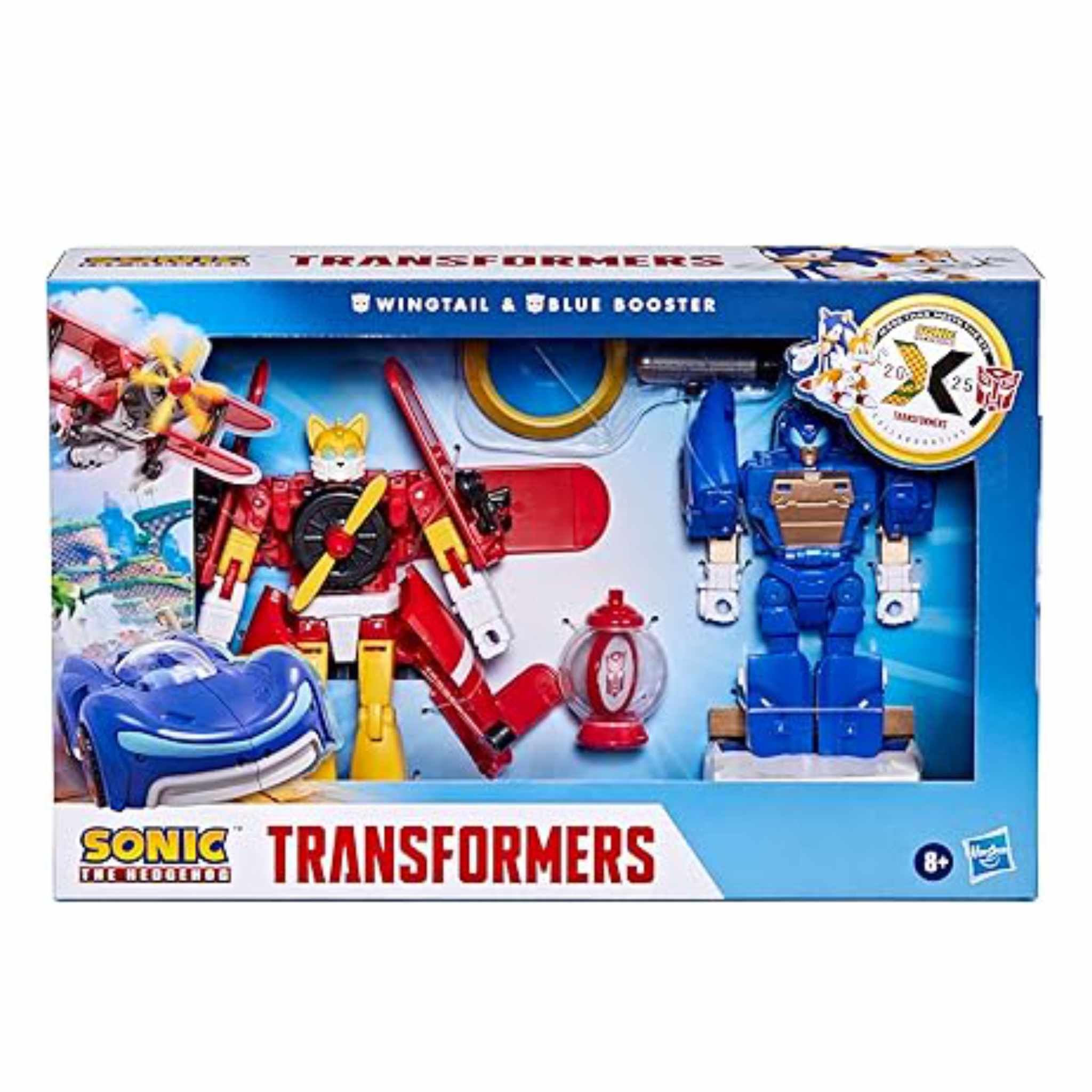 Transformers Collaborative Sonic the Hedgehog Wingtail and Blue Booste