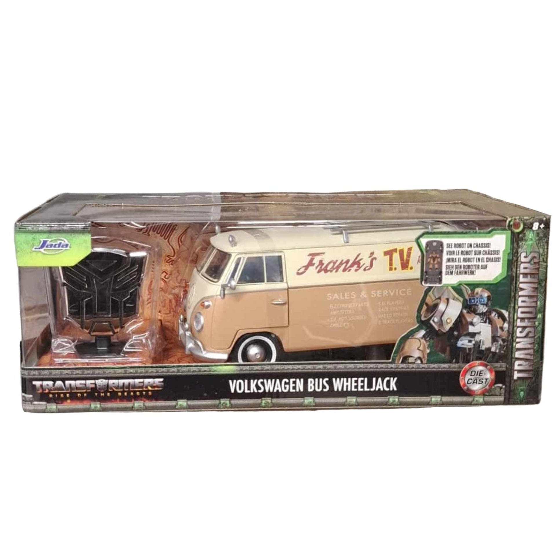 Transformers ROTB 1967 1:24 Scale VW Bus Wheeljack Vehicle w/Autobot Shield