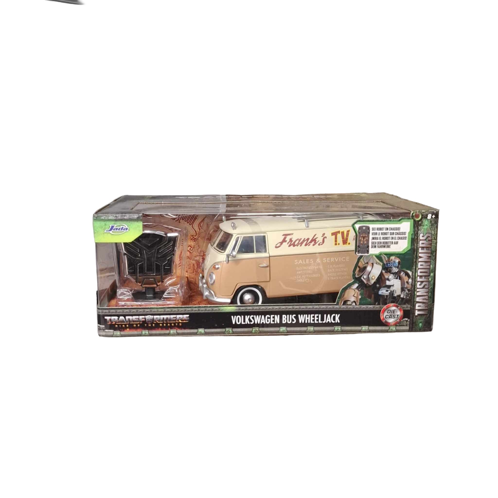 Transformers ROTB 1967 1:24 Scale VW Bus Wheeljack Vehicle w/Autobot Shield