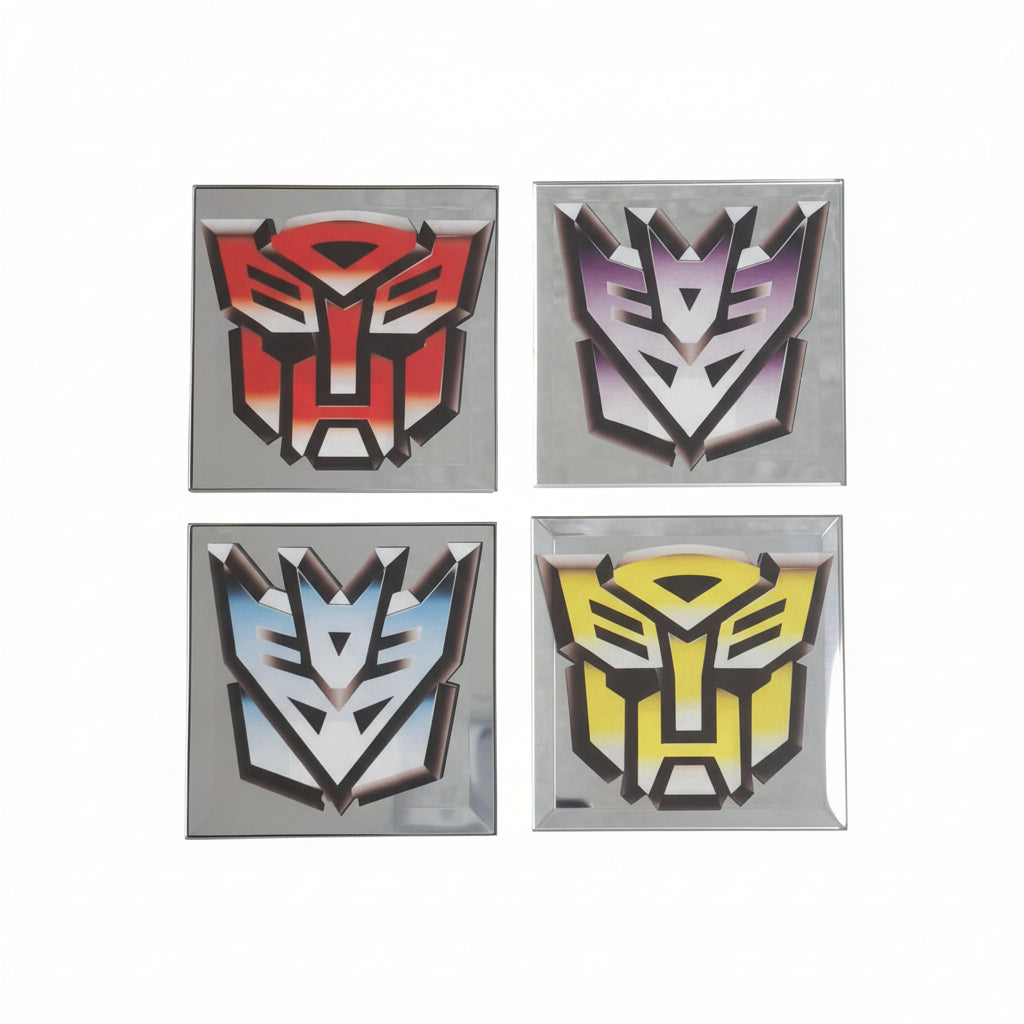 Transformers Mirrored Coasters - Set Of 4