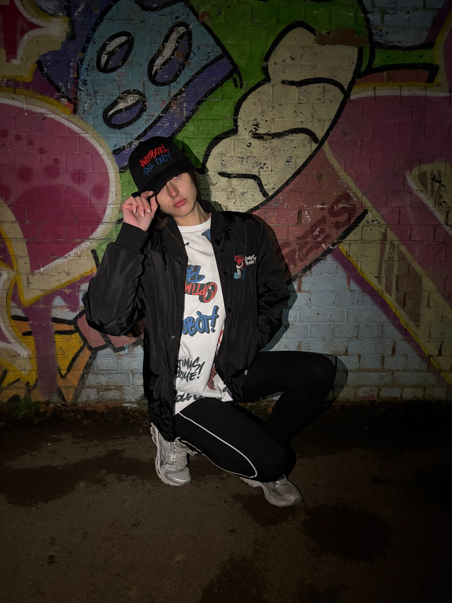 Murwalls Autobot Black/Red Bomber Jacket