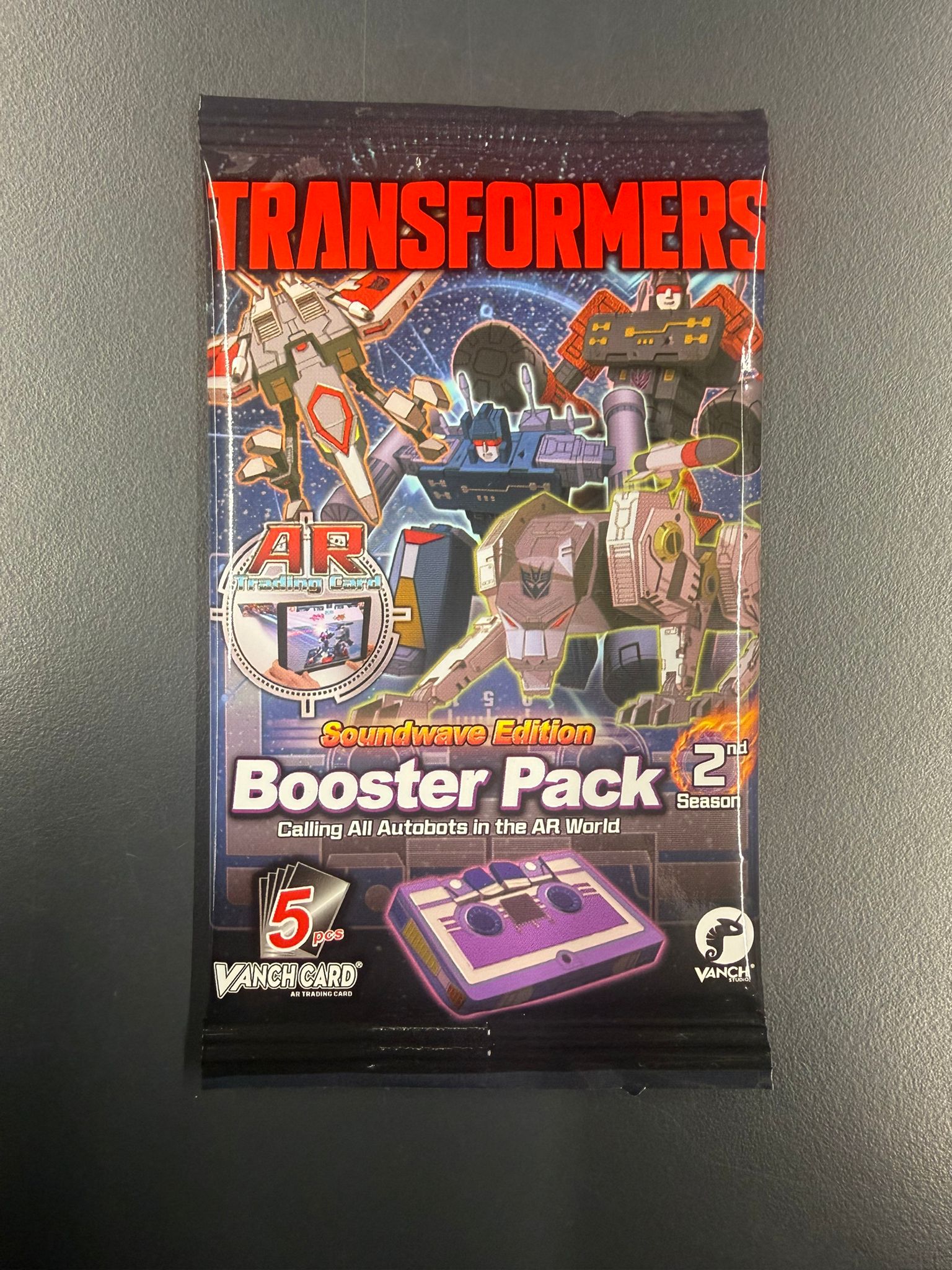 Transformers AR Vanch Card Season 2 Booster Pack Trading Cards