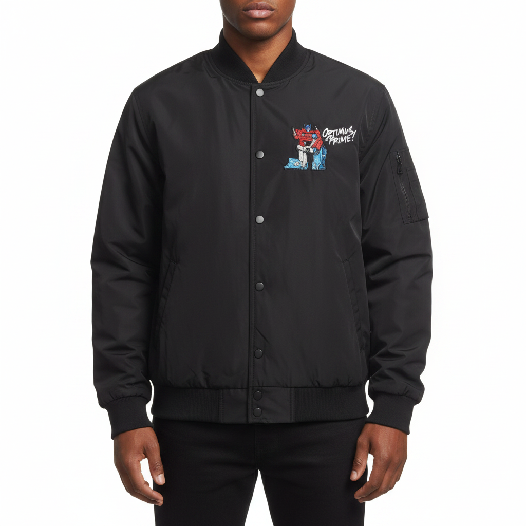 Murwalls Autobot Black/Red Bomber Jacket