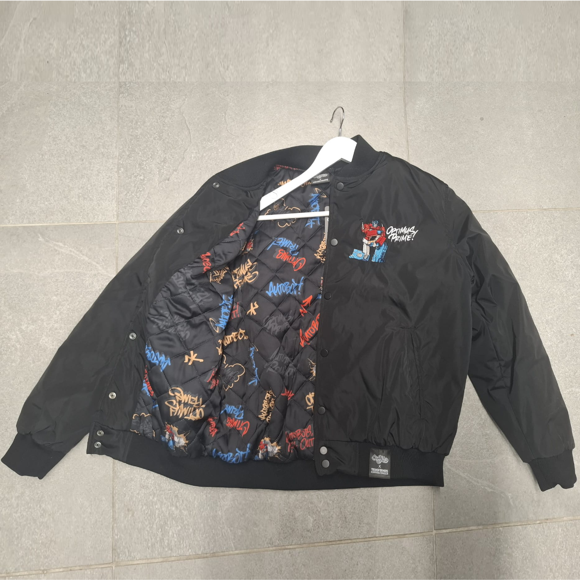 Murwalls Autobot Black/Red Bomber Jacket